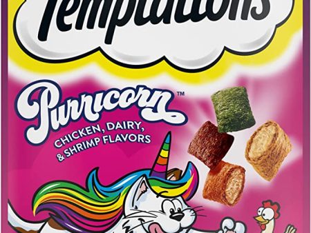 TEMPTATIONS MixUps Purricorn Crunchy and Soft Cat Treats Online Hot Sale