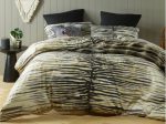 Safari quilt cover by Bianca king cotton blend beige black zebra in For Cheap