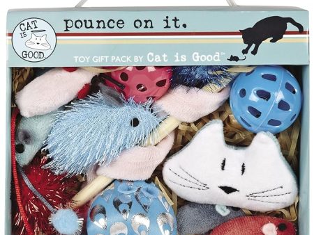 12-Piece Pounce Toy Gift Box – Pounce on It Assorted Toys Keep Cats and Kittens Entertained Safely Online