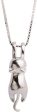 Sterling Silver Cat Necklace Fashion