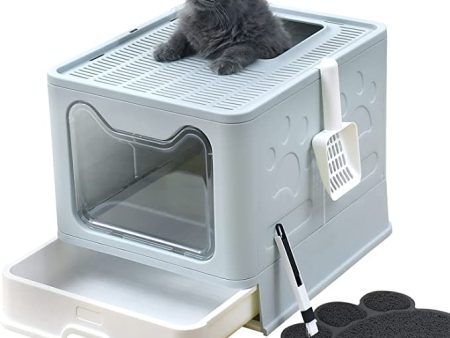 UIMNJHUKE Foldable Cat Litter Box with Lid Online Sale