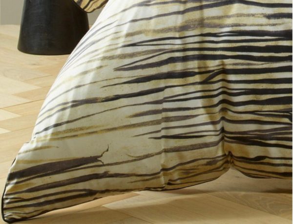 Safari quilt cover by Bianca king cotton blend beige black zebra in For Cheap