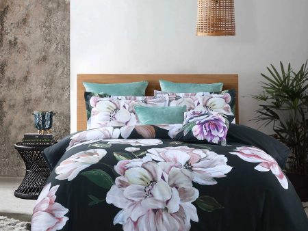 Queen quilt cover tazanna by Bianca floral black beautiful bold soft cotton Online