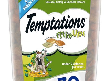 Temptations MIXUPS Crunchy and Soft Cat Treats Catnip Fever Flavor, 30 oz. Tub Online