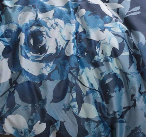 Rosie navy by private collection navy blue floral queen Sale