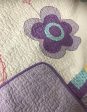 single   king single  cotton bedspread butterfly purple Online