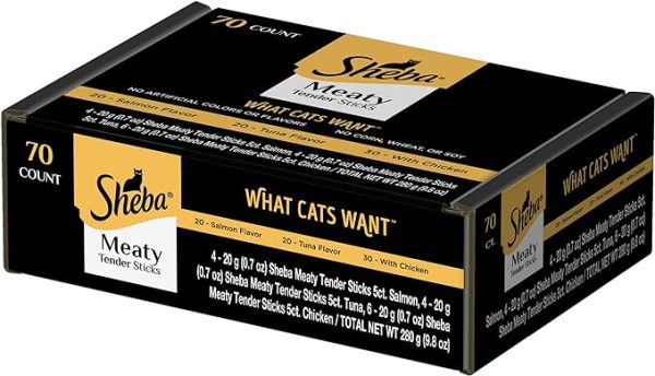 Sheba Treats Meaty Sticks Variety Pack, 40 Count Online now