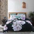 Tazanna by Bianca Super King  floral black beautiful bold soft 100% cotton Hot on Sale