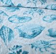 Sale 3 piece cotton bedspread coverlet blue nautical reversible vibrant colourful cultural inspired summer reversible Fashion