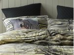 Safari quilt covet set queen Bianca cotton blend beige black zebra in Fashion