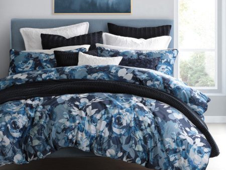 Rosie navy by private collection navy blue floral queen Sale