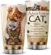 ZOXIX Advice From A Cat Tumblers For Cat Lovers Online Hot Sale