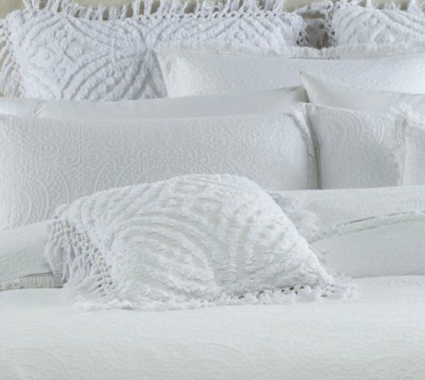 2 piece Verona Bianca cotton bedspread Sale SINGLE king single white Sale