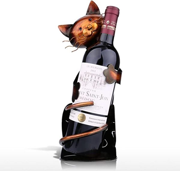 Tooarts Cat Shaped Wine Holder Online now