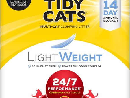 Purina Tidy Cats Lightweight Clumping Cat Litter, 24 7 Performance Multi Cat Litter - 17 lb. Box Hot on Sale