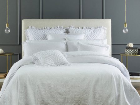 2 piece Verona Bianca cotton bedspread Sale SINGLE king single white Sale