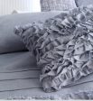 2023 Sale clovelly chambray by Logan and mason ruffle silver grey ruffle king quilt cover Discount