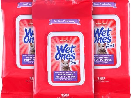 Wet Ones for Pets Freshening Multipurpose Wipes for Cats With Aloe Vera Online