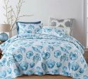 Sale 3 piece cotton bedspread coverlet blue nautical reversible vibrant colourful cultural inspired summer reversible Fashion