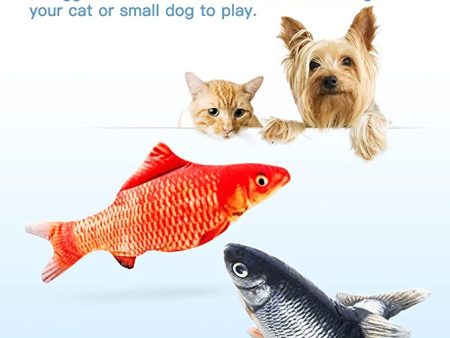 TOOGE 2 Pack 11  Electric Moving Fish Cat Toys For Sale