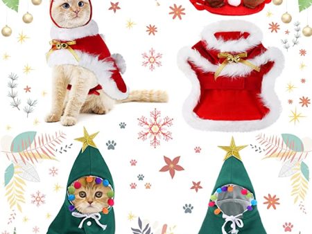 3 Pieces Pet Christmas Costumes Set Discount