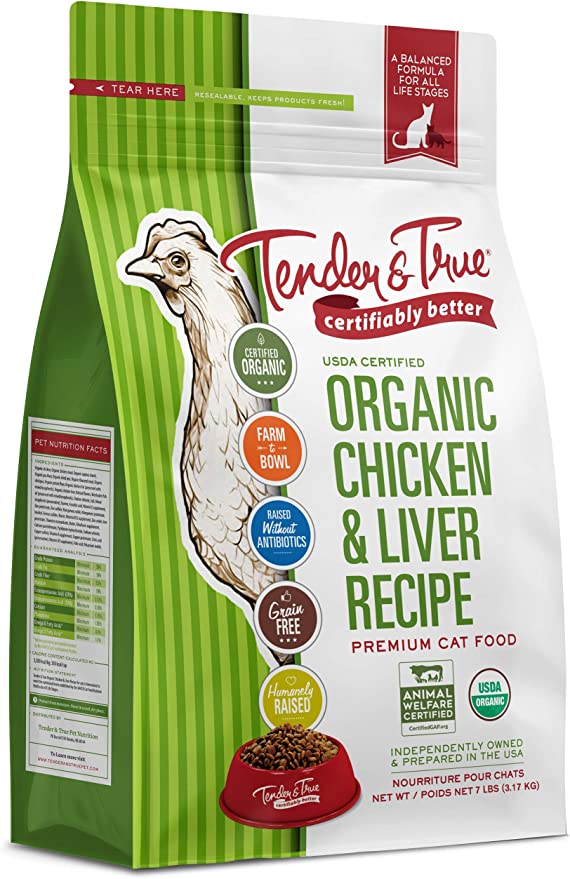 Tender & True Organic Chicken & Liver Recipe Cat Food For Sale