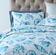 Sale 3 piece cotton bedspread coverlet blue nautical reversible vibrant colourful cultural inspired summer reversible Fashion