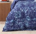 3 piece quilt cover set Canterbury Bianca navy blue  super king Cheap