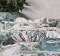 The forestry quilt cover by linen house cotton green botanical queen Online