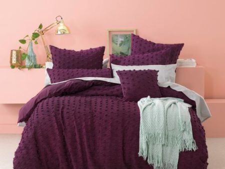 XENIA PRUNE 100% COTTON BY BIANCA  6 PIECE PACKAGE KING DEAL For Sale