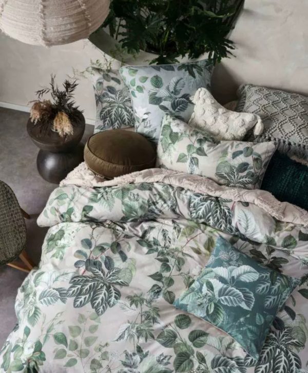 The forestry quilt cover by linen house cotton green botanical queen Online