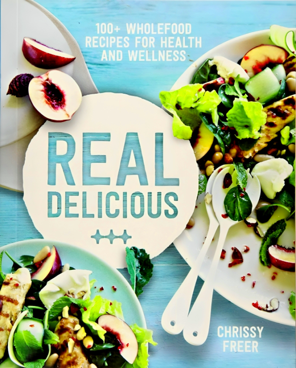 Real Delicious: 100+ wholefood recipes for health and wellness For Sale