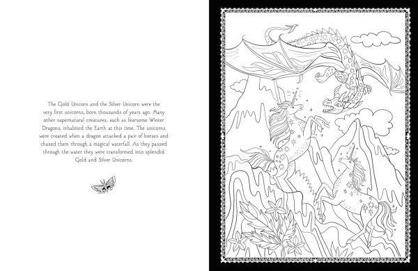 Magical Unicorn Society Official Colouring Book Cheap