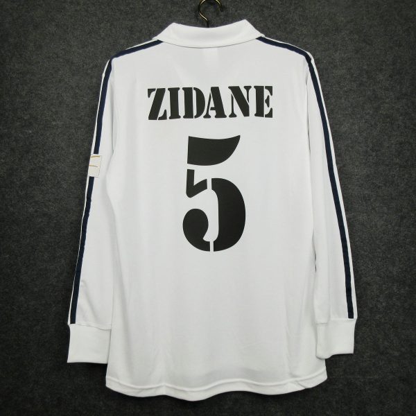 Real Madrid 01 02 Home Manica Lunga Retrò Online Hot Sale