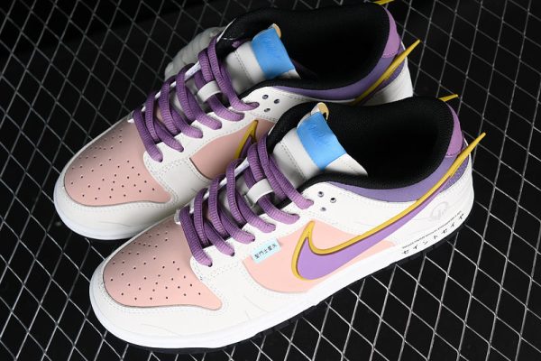 SB DUNK LOW PURPLE WHITE PINK Fashion